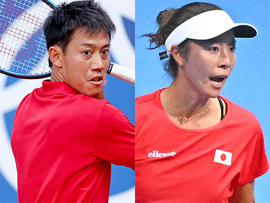 錦織圭、柴原瑛菜