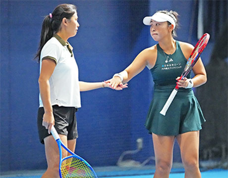 穂積絵莉ペア 東レPPO初戦敗退