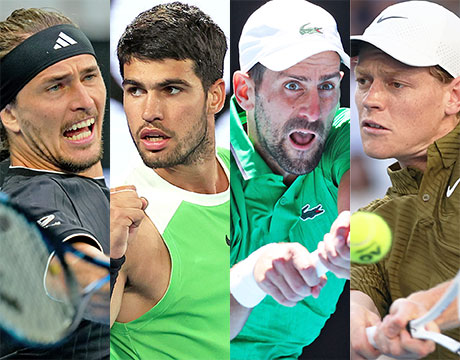 全豪OP男子 盤石の4強出揃う