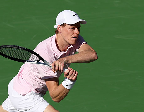 シナー 完勝で2年ぶり16強 (C)ゲッティイメージズ