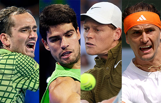 アルカラス、メドベージェフ、シナー、ズベレフ