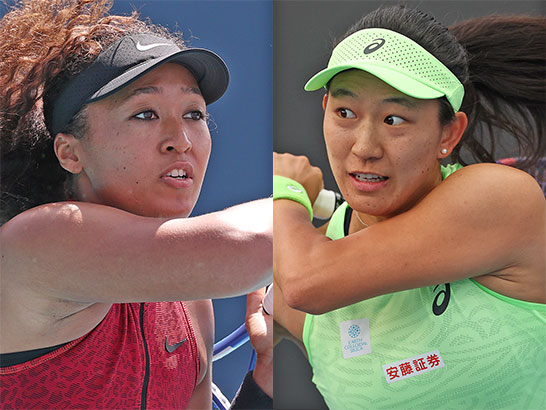 （左から）大坂なおみ、内島萌夏