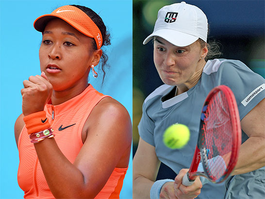 （左から）大坂なおみ、カリニナ