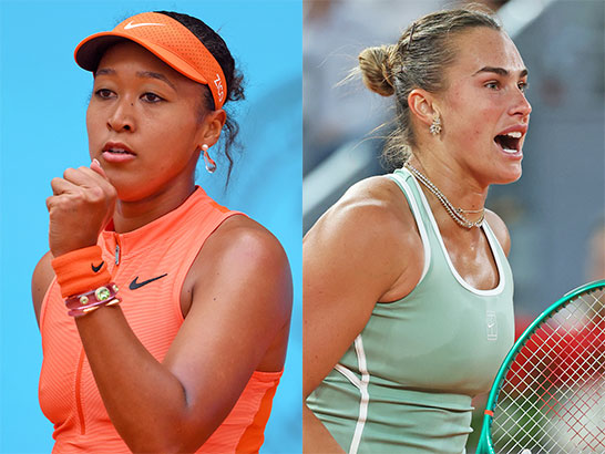 （左から）大坂なおみ、サバレンカ
