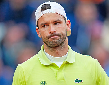 ディミ 逆転負けで全仏OP予選敗退