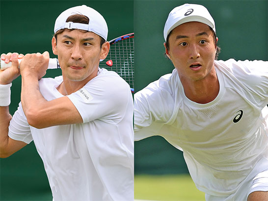 （左から）島袋将と望月慎太郎