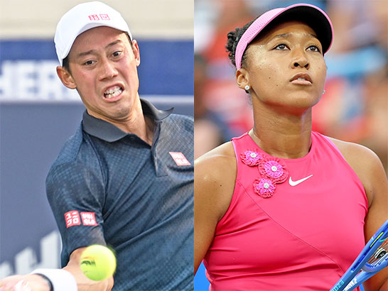 錦織圭、大坂なおみ