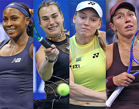 全米OP女子8強 首位争い激化