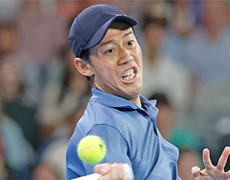 錦織圭の完勝劇、大物野球選手が観戦