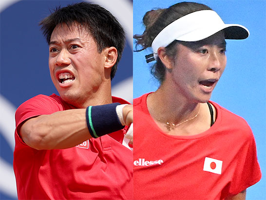 錦織圭、柴原瑛菜