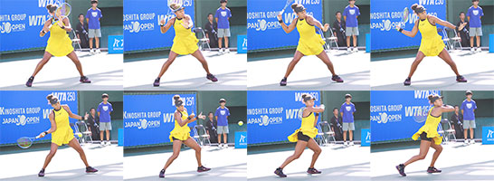 大坂なおみのフォアハンド