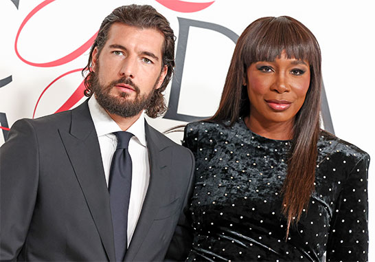 （左から）アンドレア・プレティさんとヴィーナス・ウィリアムズ