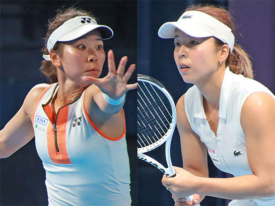 （左から）坂詰姫野、本玉真唯