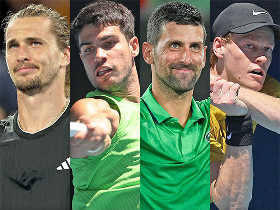 ズベレフ、アルカラス、ジョコビッチ、シナー