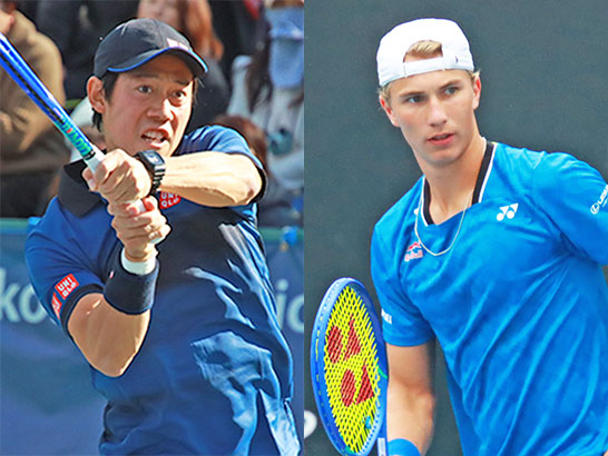 （左から）錦織圭、ブドコフ ケア