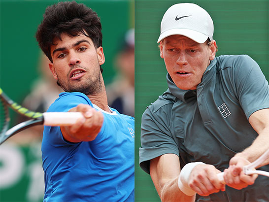 （左から）アルカラスとシナー