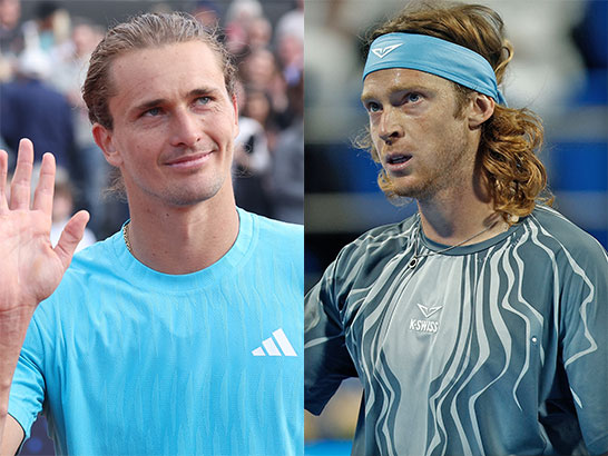 （左から）アレクサンダー・ズベレフとアンドレイ・ルブレフ