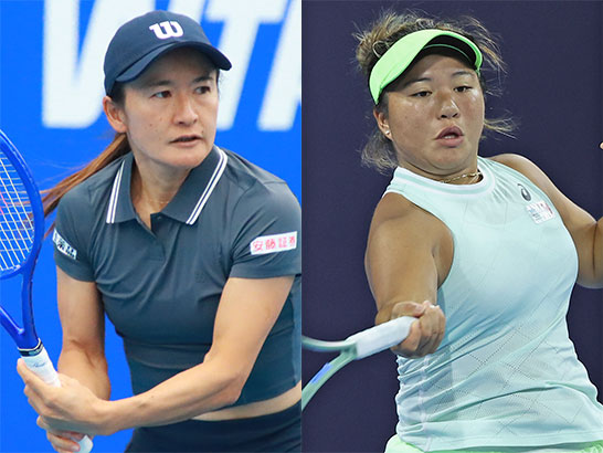 （左から）青山修子、リャン