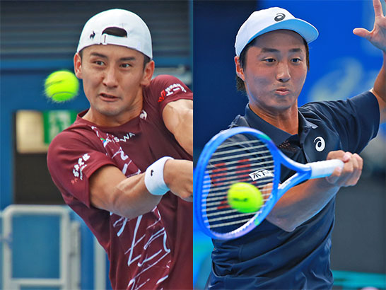 （左から）島袋将と望月慎太郎