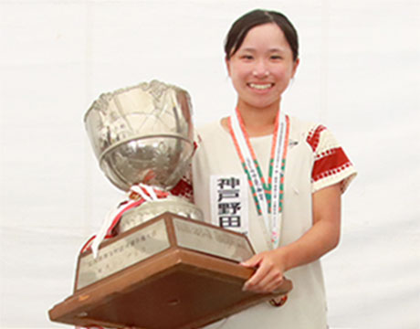 石田実莉 逆転勝ちでインハイV
