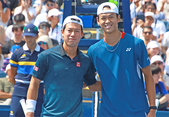 錦織圭、坂本怜