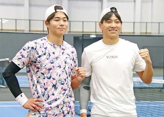 左から楠原悠介と中川舜祐（4月）