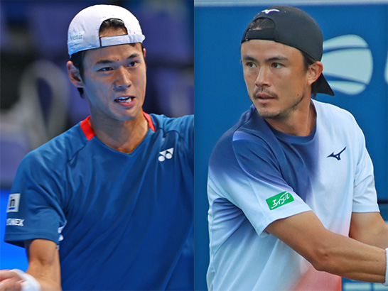 （左から）坂本怜とダニエル太郎